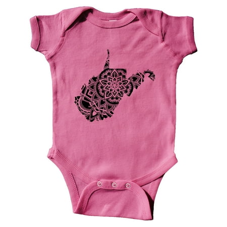 

Inktastic West Virginia Silhouette Mandala Gift Baby Boy or Baby Girl Bodysuit