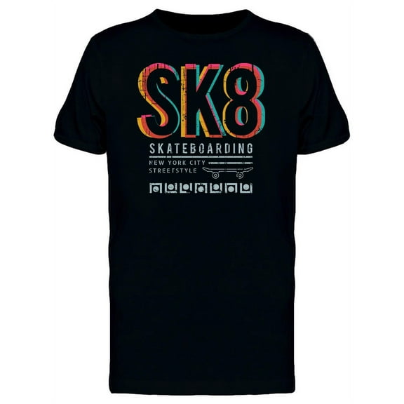 Sk8 Streetstyle T-Shirt Men -Image by Shutterstock, Male 3X-Large