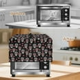 thumbnail image 4 of Whosucclay Sugar Skull Rose Print Microwave Oven Grill Cover Waterproof Heat-Resistant Microwave Oven Universal Dust Cover with Handle, Machine Protector for Home Kitchen Decor-L, 4 of 7