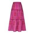 thumbnail image 4 of Awdenio Skirt for Women Plus Size Clearance Women Casual Bohemian Printing Retro Style Elegant Skirt, 4 of 5