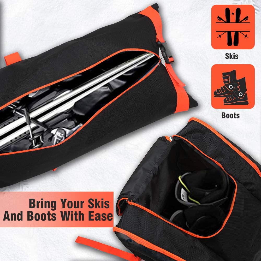 ZMLEVE Ski Bag \u0026 Boot Bag - Waterproof 