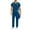 Navy, variant on Clearance! Titcea Mens Scrub Set — Stretch V-Neck Scrub Tops & Elastic Waistband Pants, Nurse Workwear with 10 Pockets, Unwrinkled Scrubs for Men, Available in 10 Colors