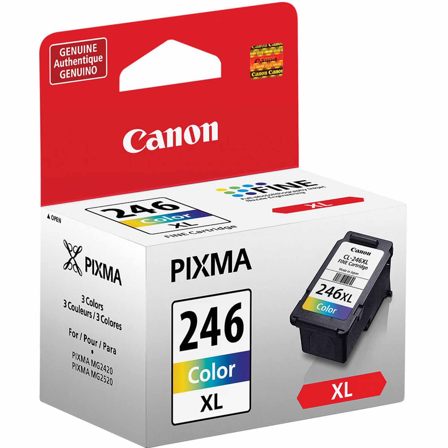 Canon 8280B001 (CL-246XL) ChromaLife100+ High-Yield Ink, Tri-Color - image 2 of 2
