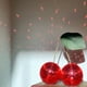 thumbnail image 5 of Bewildely Bolas de discoteca de cereza decoración moderna seta Kawaii espejo de vidrio simulado sala de estar decoración del hogar para Bar DJ Decoración del hogar Doble rojo 12cm, 5 of 6