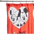 thumbnail image 2 of Mouse Mickey 805727 Disney Mickey & Minnie Mouse Rideau de Douche d'Amour, 2 of 2