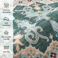 thumbnail image 4 of Wondo Bohemian Machine Washable Area Rug for Living Room, Green, 6' x 9', 4 of 7