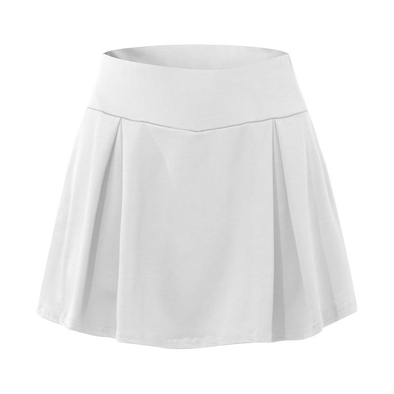 High waisted white skirt 5xl top