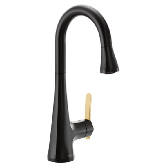Moen S6235BL Colinet Single Handle Pull Down Bar Faucet