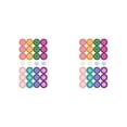 thumbnail image 1 of heritaly 4 Pieces Reinforcement Labels Repair Subsidy Strong Viscosity Doughnut Shape Small Hole Stickers Set for Recipes Binders Colorful 2Set, 1 of 6