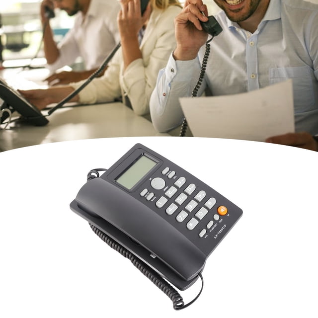 Teléfono Fijo Telefónico, Función De Muto De La Esfera Rápida Enchufe Y Reproduce Teléfono Con Cable De Doble Interfaz Con Auricular Para El Centro De Llamadas Para El Hotel