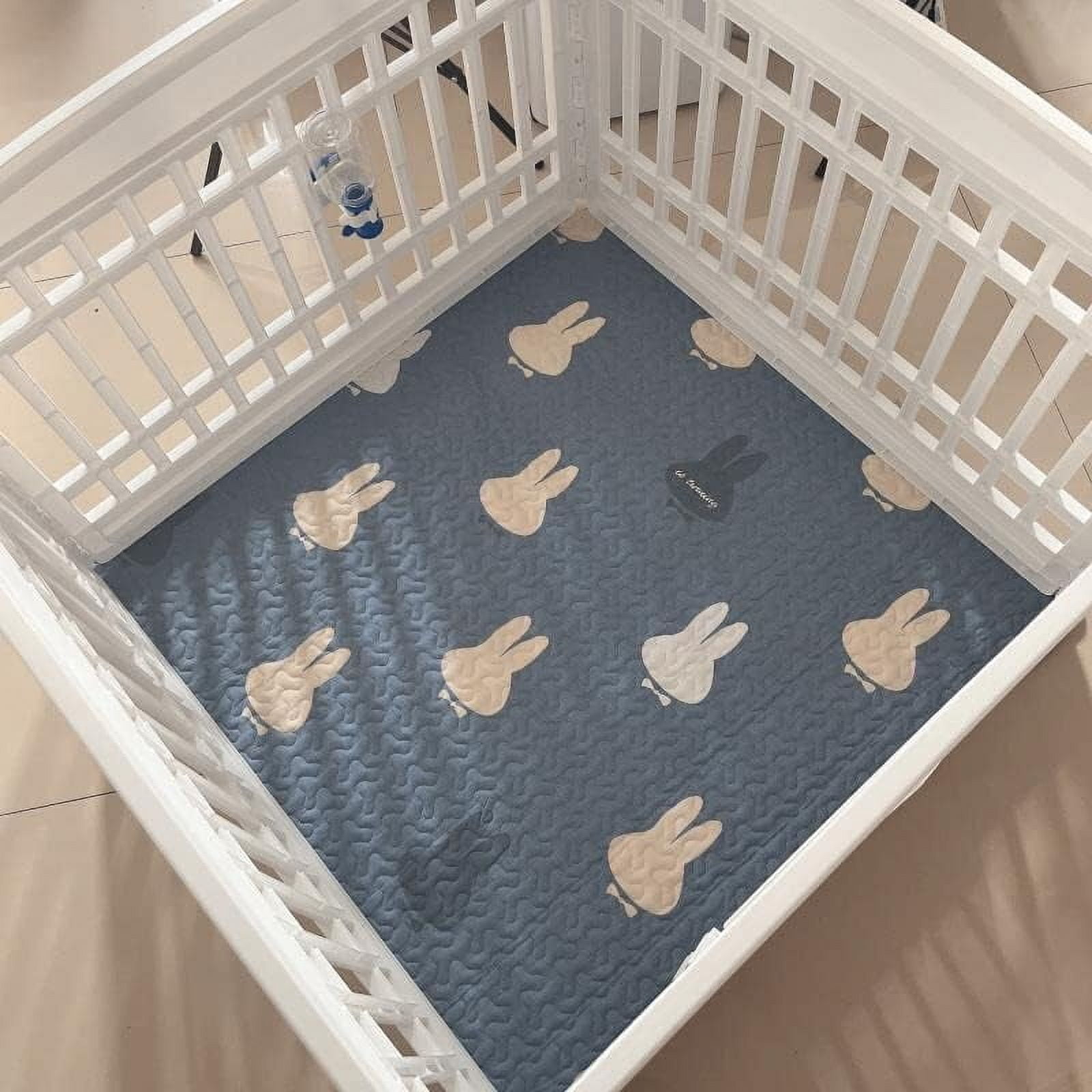 JJEAN-Dog Playpen Mat Crate Mat Puppy Pads,Lovely Dog Crate Pad, [PLAYPEN NOT Included !!!] Anti-Slip Bottom,Waterproof Reusable Washable Whelping Playpen Crate Reusable Pet Training Pads Pet Mattres