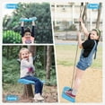thumbnail image 2 of RedSwing tree Swing for Kids, 3-in-1 Longboard Climbing Rope Swing, Adjustable Disc Seat and Tangle-Free Rope for Indoor or Outdoor Playground Playset, Up to 600 lbs, Blue, 2 of 9