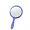 Blue, variant on BPPEG Hand Held Mirror,Fashionable Makeup Mirror,Portable Travel Mirror,White
