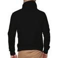 thumbnail image 3 of Sudadera con capucha para hombre, de manga larga, con cordón, para hombre, ajuste regular, con capucha, para cubrir la cara, 3 of 4