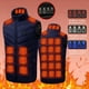 thumbnail image 1 of Ceisia Unisex Regular-Fit Stand-Collar Full-Zip 28-Zone Heated USB-Charging Sleeveless Vest Gift, 1 of 8