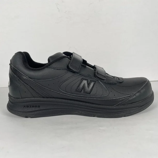 New Balance 577 Sneakers Mens Size 10.5 D Black Leather Casual Shoes MW577VK