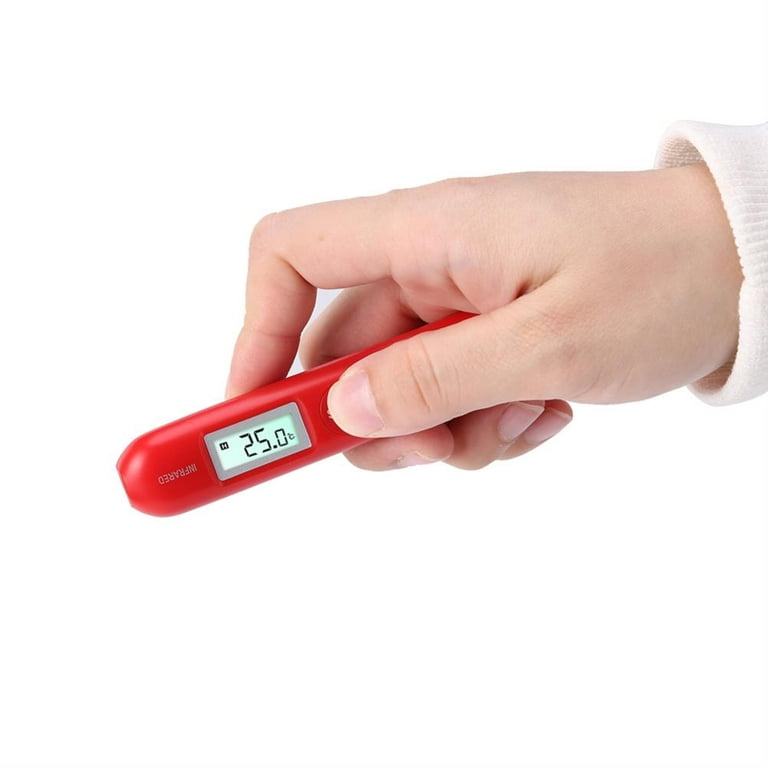 Contactless Mini Digital Infrared Thermometer Handheld Pocket Temperature  Pen Portable Temperature Tester with LCD for Home, Work, and Travel (Black)