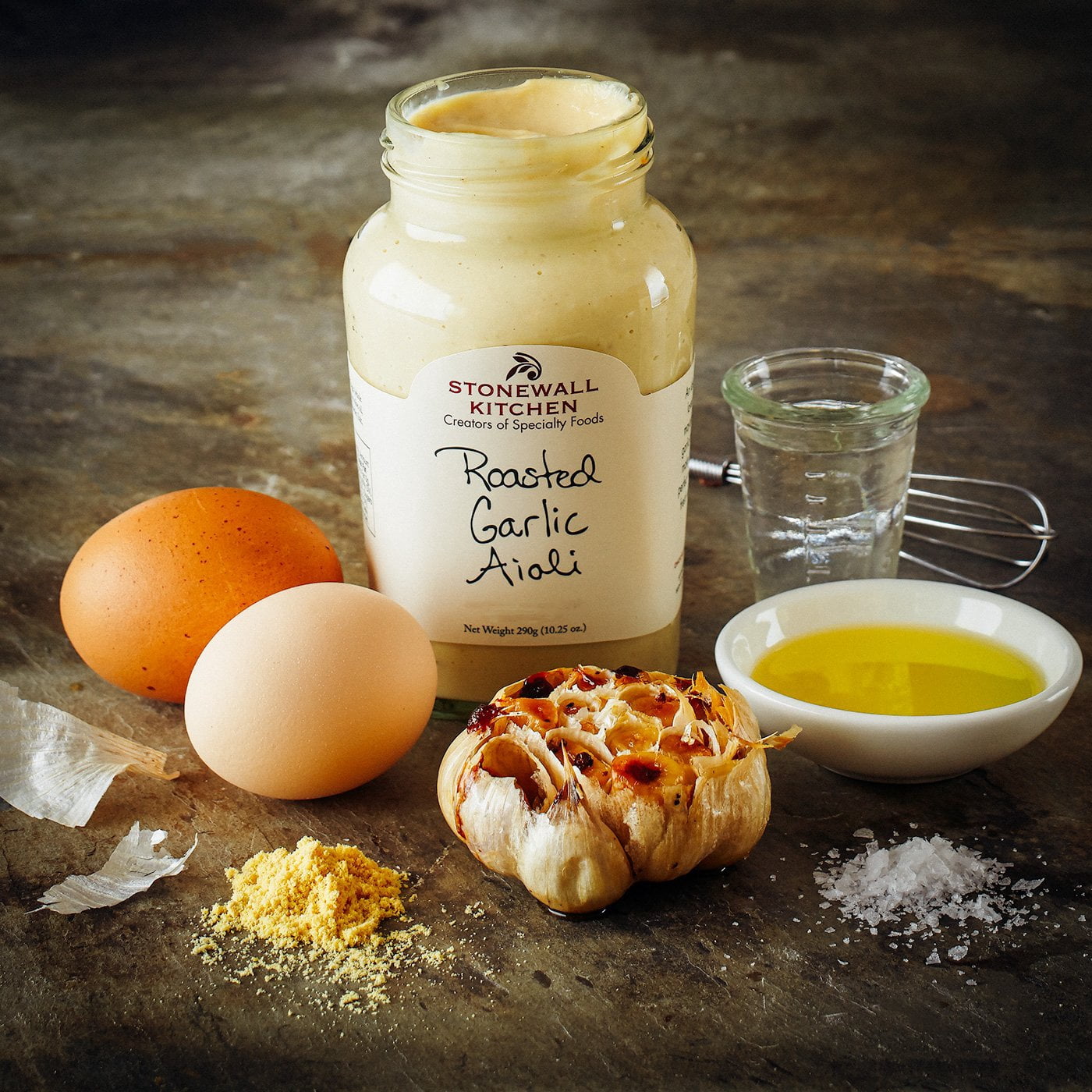 Stonewall Kitchen All Natural Aioli Roasted Garlic - 10.25 oz Pack of 4