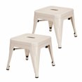 thumbnail image 3 of Gymax Set of 2 Stackable Stool  Style Kids Children Lightweight Stool Metal Creamy, 3 of 8
