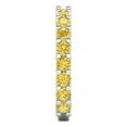 thumbnail image 4 of 1.26 ctw Wedding Band for Women - 14K White Gold Simulated Yellow Diamond Stackable Eternity Ring, 4 of 6