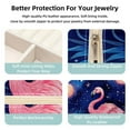 thumbnail image 3 of Flamingo Travel Portable Square Jewelry Box Organizer Earring Necklace Bracelet Holder Decorative Display Case Stand Storage Box, 3 of 6
