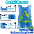 thumbnail image 2 of Cooling Vest for Women Men Cool Vest Heatstroke Prevention Body Cool Down Cold Vest for Hot Weather Evaporative (Blue), 2 of 7