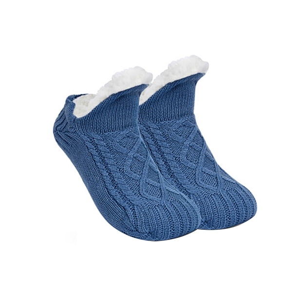 Calcetines Fuzzy para las Mujeres Invierno Super Suave, Cálido Y Cómodo de Lana Forrado Agarre Zapatillas Calcetines Zapatillas Calcetines para las Mujeres