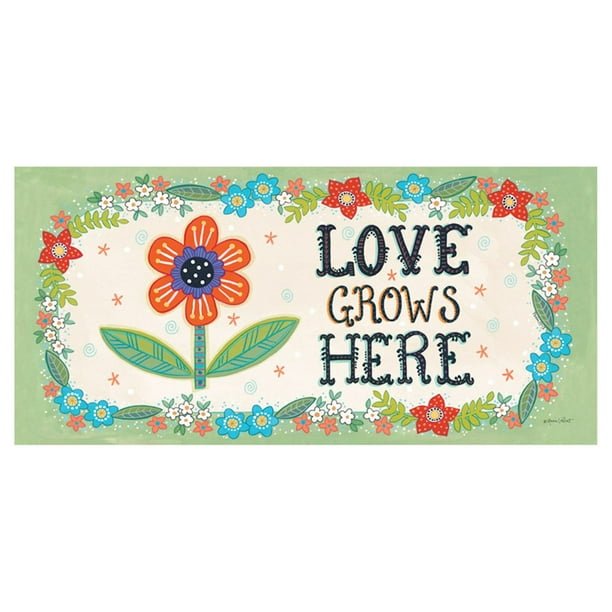 Evergreen Flag Sassafras Love Grows Here Switch Mat Insert Walmart