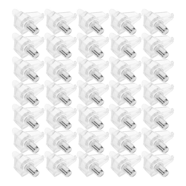 100 Pcs Supports d'Étagères Transparents Piquets d'Étagère Épingles de Meubles Supports d'Étagère Supports d'Étagère Supports de Bibliothèque Piquets de Remplacement