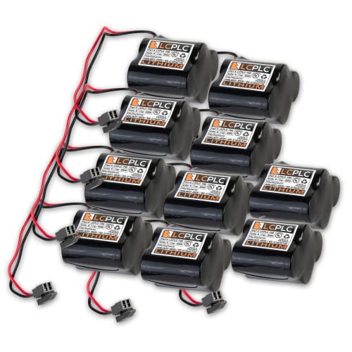 LCPLC-700 PLC Replacement Batteries - 6-Volt Lithium Manganese Dioxide Batteries for BR2/3AGCT4A, A98L-0031-0025, BR2/3A4F - Non-Rechargeable 2900mAh Lithium Battery for Programmable Logic Controllers