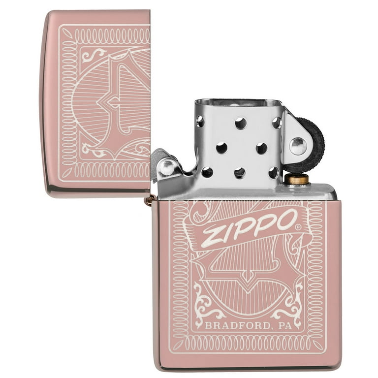 Zippo Reimagine Zippo Design Rose Gold Pocket Lighter - Walmart.com