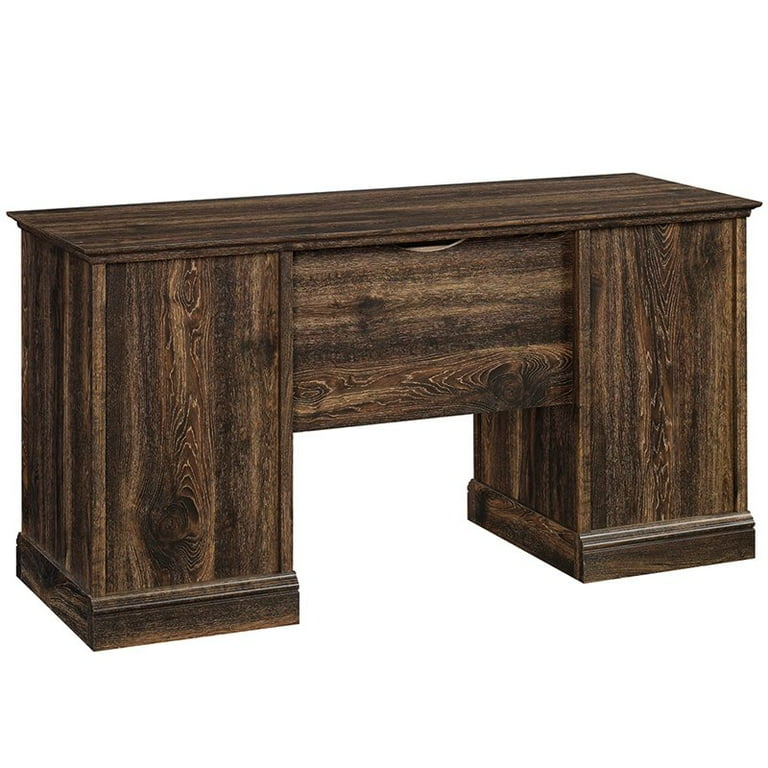 Sauder Barrister Lane Executive Desk Iron Oak Finish