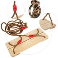 thumbnail image 1 of The  Plate Made Of Quality Pine Wood Material Children Hanging , Safe To Use Swing, Multi-strand Braided Rope For Indoor Children Adults Outdoor, 1 of 8
