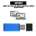 thumbnail image 2 of ZOUSSIQI Portable Mini Aluminum Square U Disk Blue16GB EL225#41266, 2 of 9