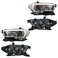 thumbnail image 1 of Par de Faros Tacoma 2016 A 2018 Toyota Fondo negro C/leds TYC ., 1 of 4