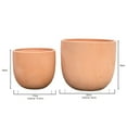 Olly & Rose Terracotta Plant Pots Set Large Ceramic Plant Pots Clay