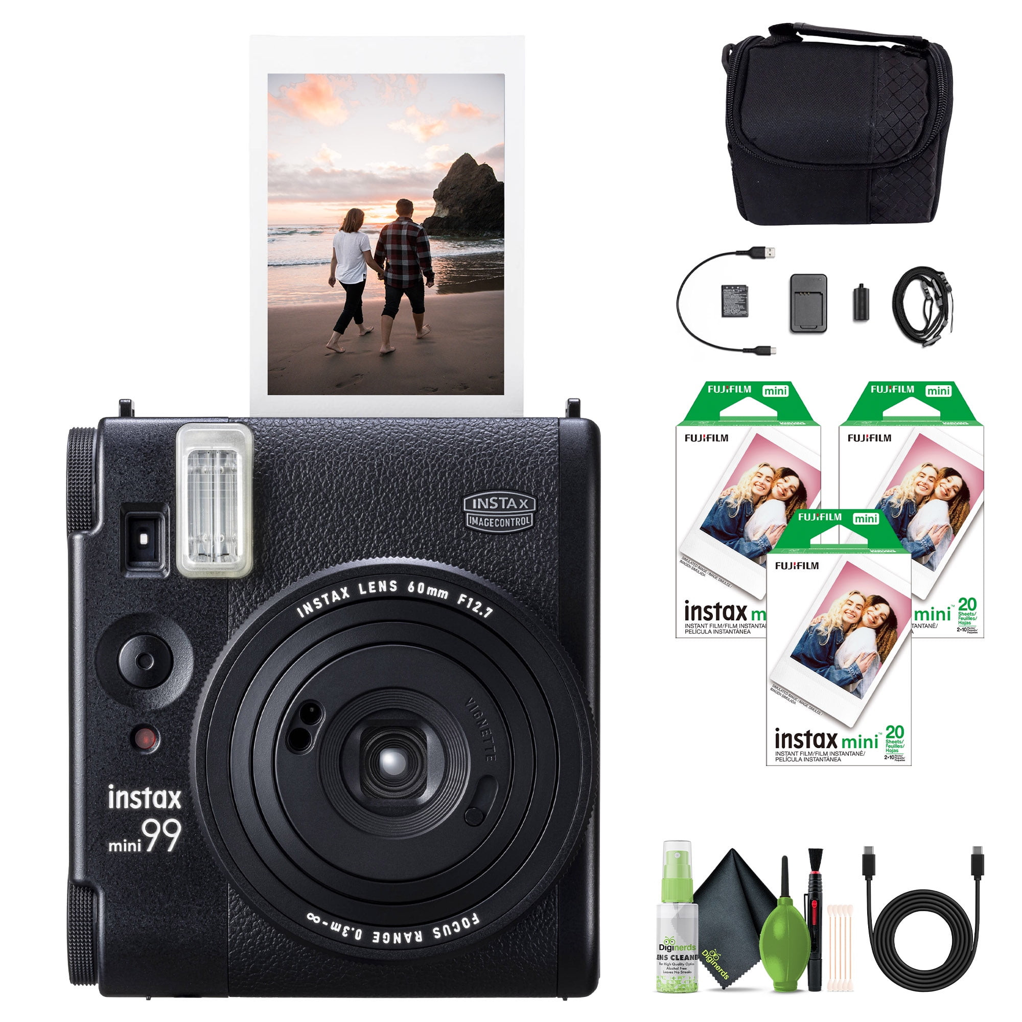 Fujifilm INSTAX Mini 7+ Instant Camera Exclusive Bundle with 10