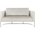 thumbnail image 5 of Meridian Furniture Casa Cream Velvet Upholstereded Loveseat, 5 of 10