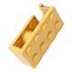 thumbnail image 4 of Dispensador de cinta linda forma de bloque de construcción soporte de cinta de escritorio de fácil corte para la escuela oficina sala de estudio amarillo, 4 of 5