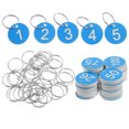 thumbnail image 5 of 30pcs Numbered Plastic ID Tags Convenient Number Tag Round Number Labels Round Numbered Labels Circular Numbered Key Tags For Organizing, 5 of 5