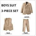 thumbnail image 5 of Boys' Suits Formal Tuxedo Slim Fit Boys Suit Set for Wedding Outfit Teen Boy Dress Clothes, 5 of 12
