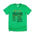 thumbnail image 4 of Mechanic Hourly Rate Shirt for Men Viral Sarcastic Price List Tee for Mechanics Vintage Green shirt Adult Medium, 4 of 5