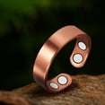 thumbnail image 4 of Wollet Pure Copper Magnetic Rings, Set of 2, Copper Cuff Rings, 2.3'' Adjustable Size, Fashion Copper Jewelry,Gift for Daughter Mom Wife, 4 of 6