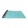 thumbnail image 2 of Ahgly Company Indoor Round Abstract Light Blue Contemporary Area Rugs, 7' Round, 2 of 4