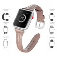 thumbnail image 4 of Correas de cuero compatibles con Apple Watch 38 mm-40 mm / 42 mm-44 mm, correa de cuero de grano superior pulsera delgada y delgada para iWatch Series 5/4/3/2/1 Ormromra 2033273-4, 4 of 9