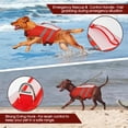 thumbnail image 5 of IDOMIK Dog Life Jacket, High Flotation Swimming Vest for Dogs, Adjustable, Reflective and Comfortable, Red, M, 5 of 8