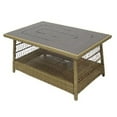 thumbnail image 1 of Four Seasons Courtyard Positano 40" x 26" Wicker Coffee Table, Brown, 1 of 8