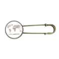 thumbnail image 1 of Global Map Country Geography Wordcloud Retro Metal Brooch Pin Clip Jewelry, 1 of 3