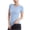 Blue, variant on Staron Women's Summer Stretch Sports Short Sleeve Yoga Top Round Neck Casual Fitted Tee Shirt, Orange L