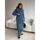 thumbnail image 4 of Parka larga y holgada de algodón con cinturón, Abrigo acolchado de manga larga con cuello de pie, cálido e informal, novedad de invierno, 2024, 4 of 5